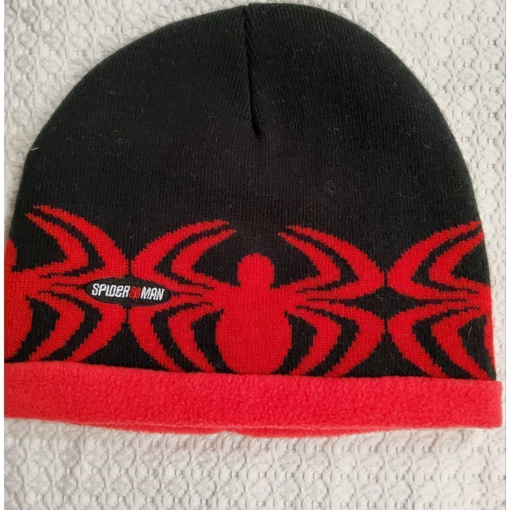 Marvel Spider-Man Black Red Hat Size 4-16